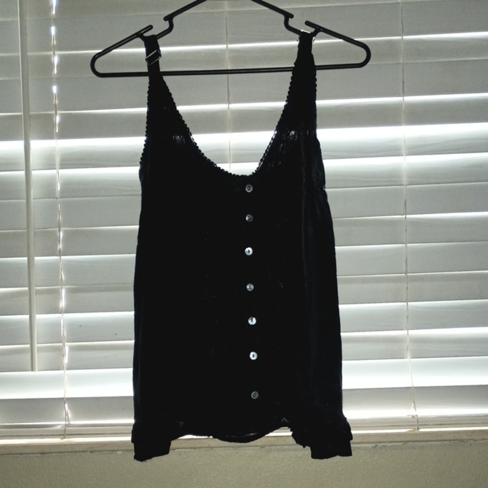 Elegant Black Button-Down Women's Top